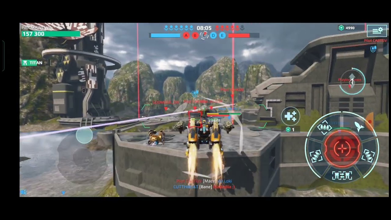 War robot test sever vũ khí tian và drone mới