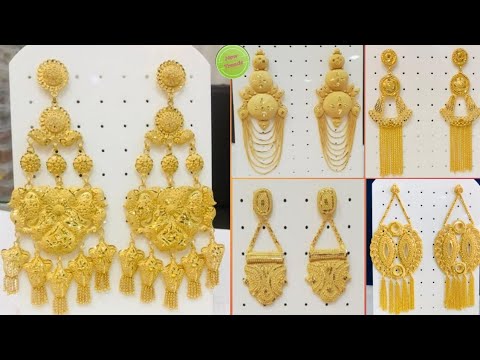 Dubai Gold Jhumka Design 🔥. Wedding Jhumka Design. Simple and unique  golden Jhumka 🥰.#jhumka - YouTube