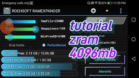 Tutorial Zram 4096mb android | Android 7.0