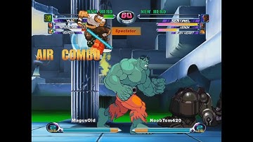 MvC2: MagusOld - Hayato/Hulk 65%+ Combo (Double Gamma Crush Glitch)