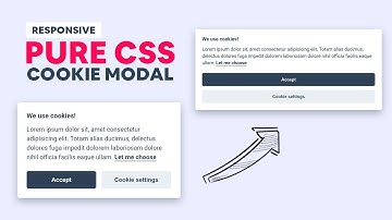 Create Responsive Cookie Modal Popup | Pure CSS