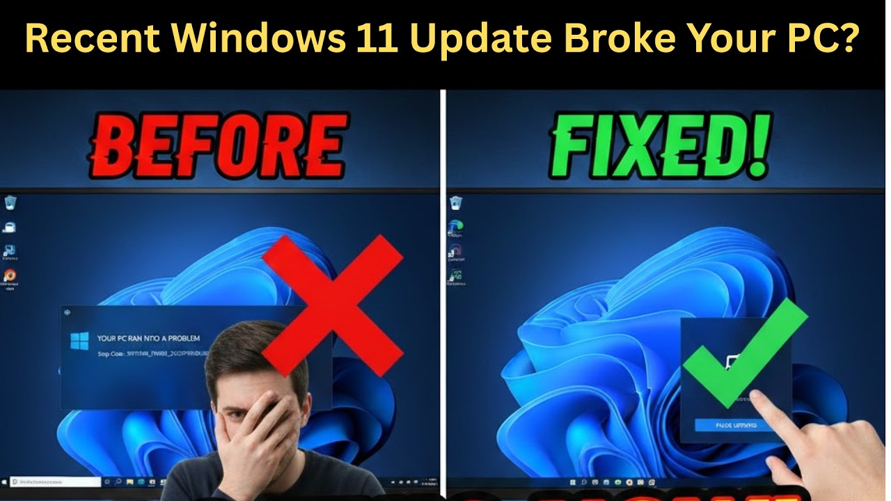 Recent Windows 11 Update Broke Your PC? Do THIS Right Now - YouTube