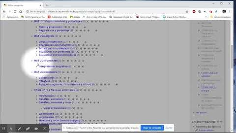 MOODLE: Cuestionarios. Banco de preguntas  Crear categorías