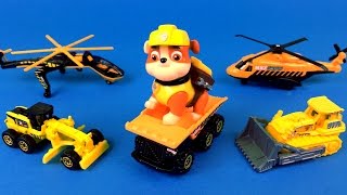 MATCHBOX ON A MISSION CONSTRUCTION WITH DUMP TRUCK BULLDOZER GROUND BREAKER & GRINDER CHOPPER