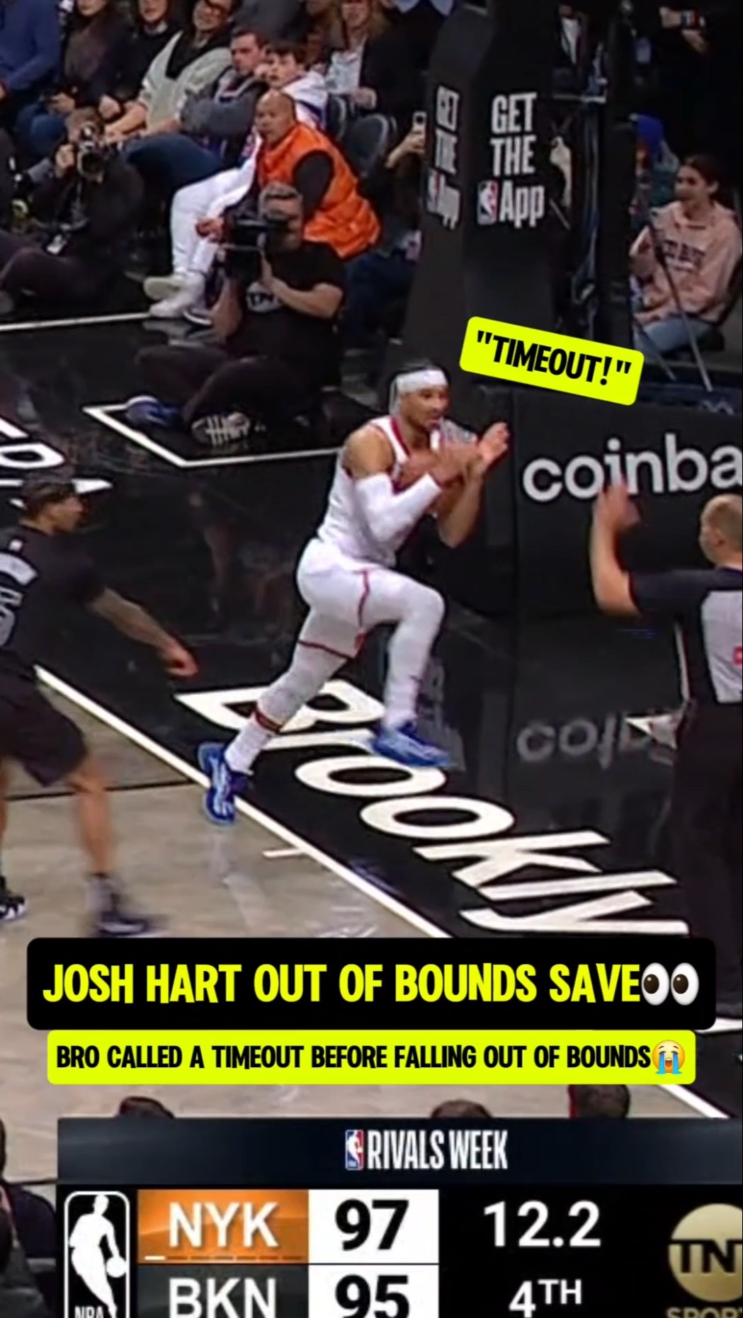 Bro is the GOAT of out of bounds saves?
