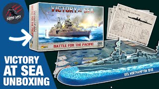 VICTORY AT SEA UNBOXING - Battle For The Pacific Starter Game By Warlord Games screenshot 5
