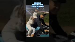Keseruan Akang Mv Dan Cintaling Pakai R1 akangmv cintaling short shorts motovlog