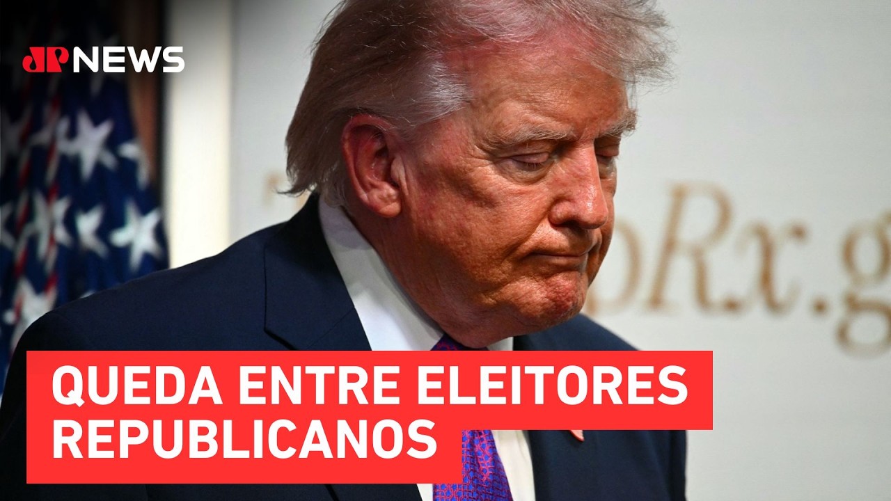 Taxa de aprovação de Donald Trump cai para 35%