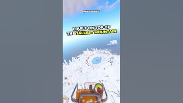 I built on top of the TALLEST MOUNTAIN in Rust #shorts