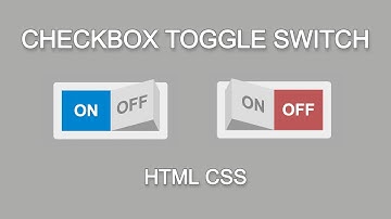 Checkbox Toggle Switch - HTML CSS - No JavaScript