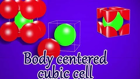 2 Body centered cubic cell.