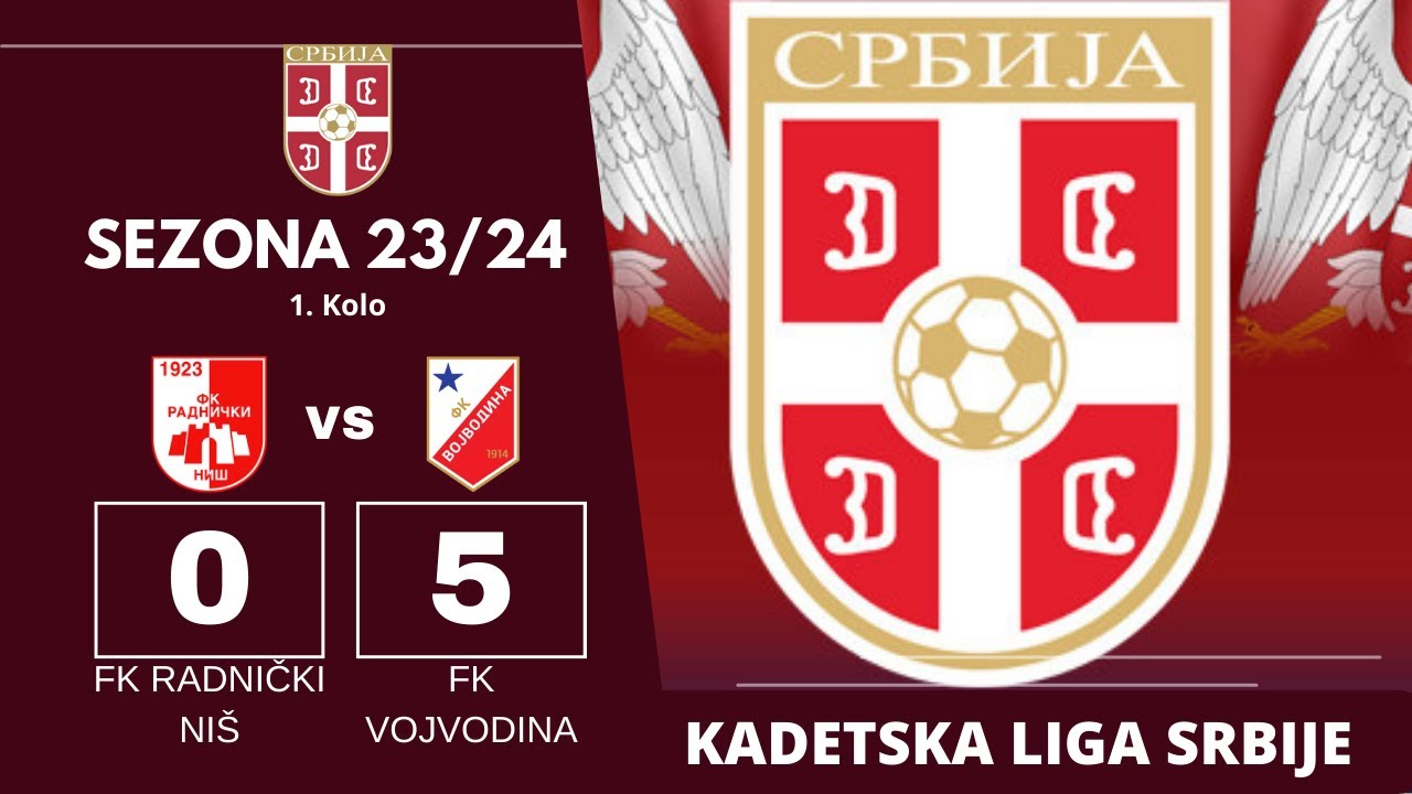 FK Radnički Niš - FK Vojvodina (Kadetska Liga Srbije)1/2 