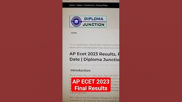 #apecet #2023 #results #finalresults #apecet 2023 #diploma #ecet