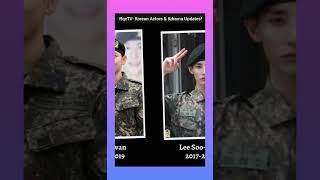 PART 1: SOUTH KOREAN ACTORS WHO COMPLETED MANDATORY MILITARY SERVICE (Year enlisted & discharge)