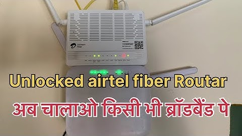 How to Make an Airtel stream Fiber Router for a WiFi range extender||  airtel fiber routar unlock