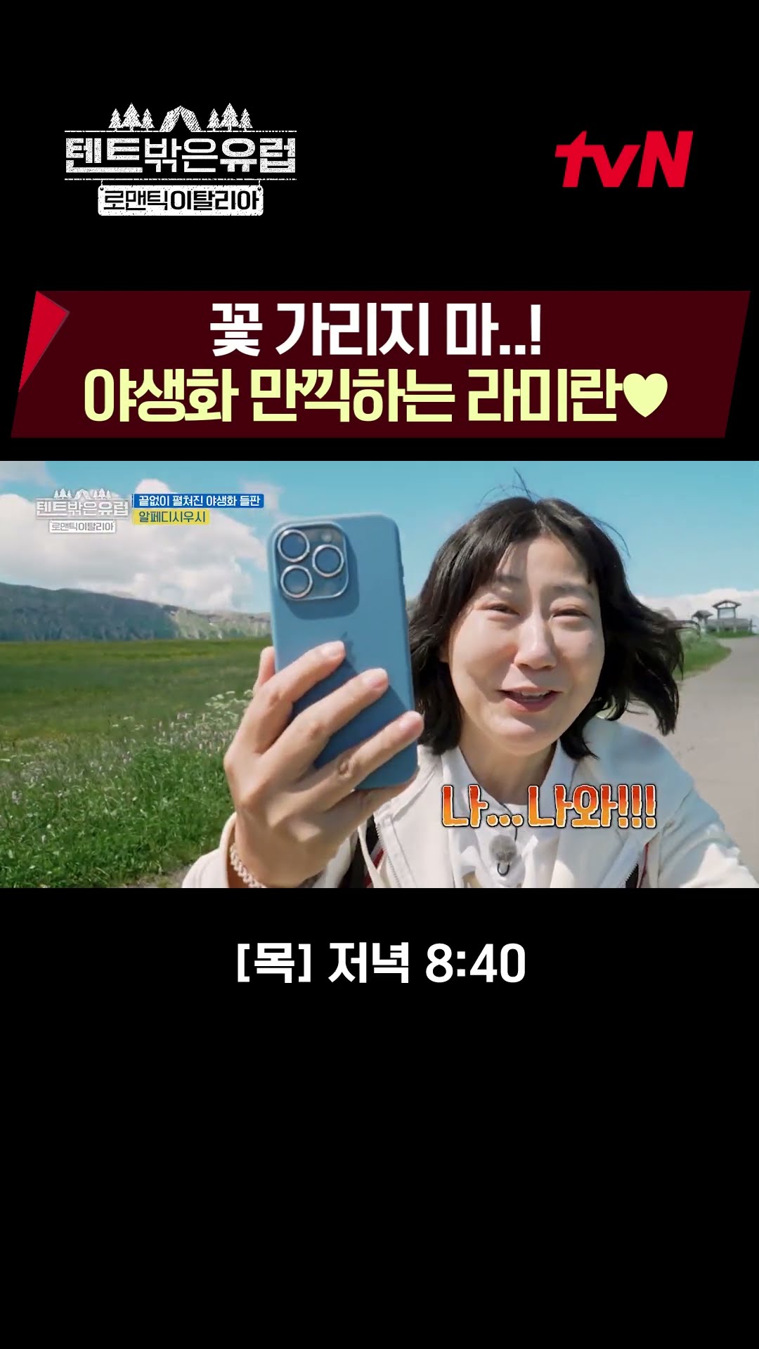 야생화 속에서 신난 미란? 마치 Like 우리 엄마..? #텐트밖은유럽로맨틱이탈리아 EP.7