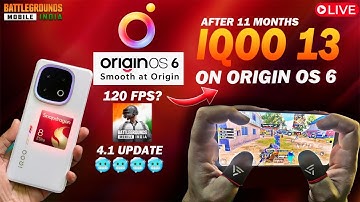 IQOO 13 120 FPS BGMI 4.1 🥶🥶 TEST ON ORIGIN OS 6☠️ | IQOO 15 OR ONEPLUS 15 ? | #iqoo13test #bgmilive