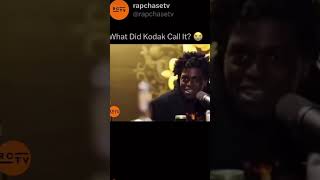 Kodak is wild😭#kodakblack #rap #funny #viral #memes #rapper #interview #champagne