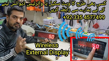 Wireless external display for weighing Machine | Wireless Experience with the Weighing Scale
