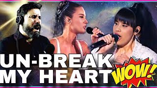 Reaction Diana Ankudinova & Julia Parshuta; Un-Break My Heart; Duett