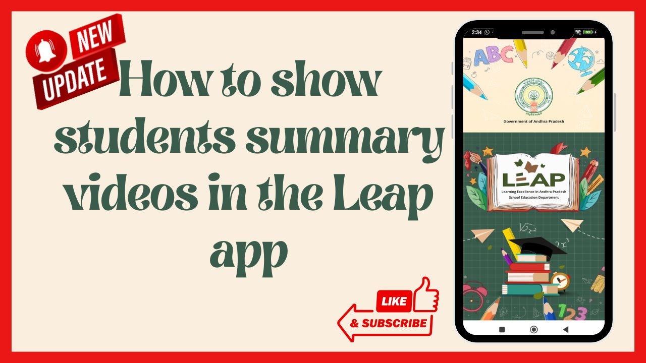 How to show students summary videos in the Leap app - YouTube