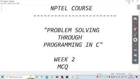 NPTEL Problem solving through programming in C week 2 Assignment 2023