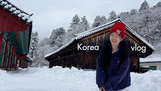 KOREA TRAVEL VLOG| temple stay in winter| the most beautiful teahouse🍵