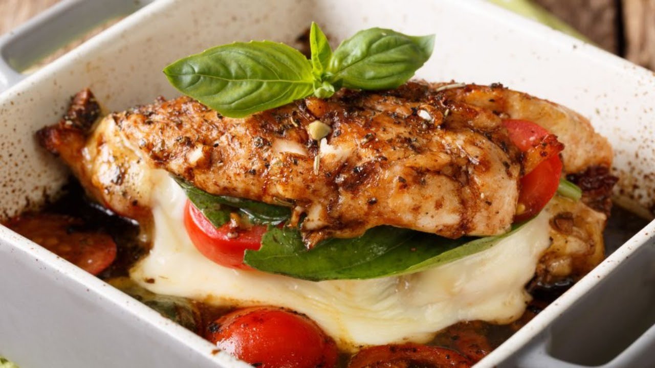Pollo Caprese, Receta Keto y Saludable