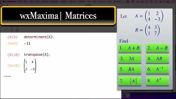 wxMaxima | Matrices