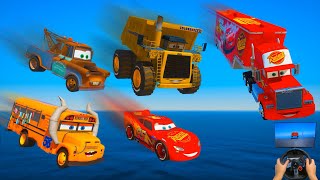 Cars Party Lightning McQueen Truck Mack Tow Mater Miss Fritter Colossus XXL | Challenge Friends