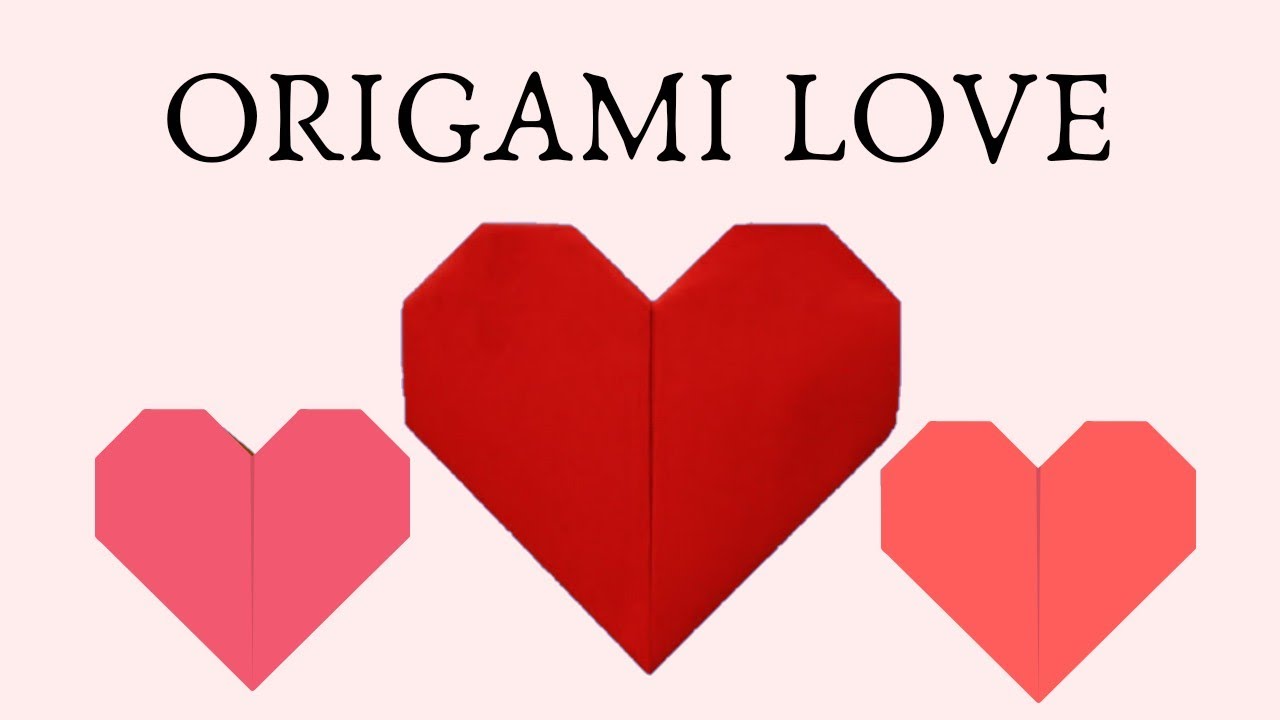  kerajinan  origami  Membuat Origami  Love dari Kertas 