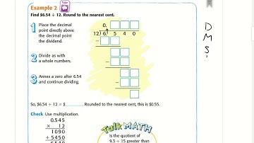 5th Grade Math Chapter 6 Lesson 11: Divide Whole Numbers With Decimals