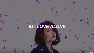 Video thumbnail of "IU - Love Alone // Sub. español"