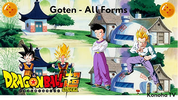 Goten - All Forms and Transformations (Dragon Ball Z - Dragon Ball Super)