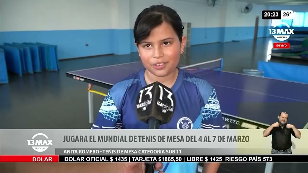 Jugará el Mundial de Tenis de Mesa del 4 al 7 de Marzo - Anita Romero