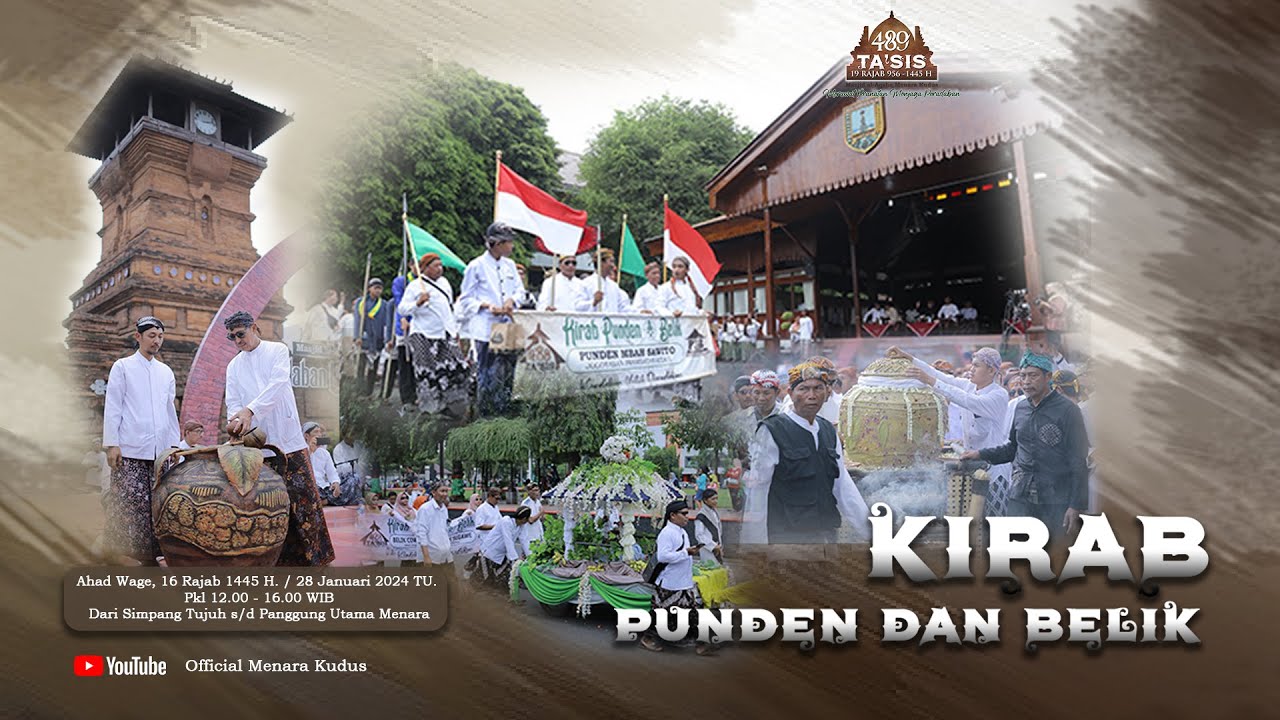 LIVE START KIRAB BANYU PENGURIPAN PUNDEN DAN BELIK | START PENDOPO KABUPATEN KUDUS
