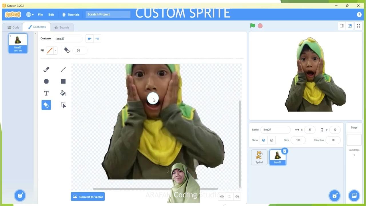 #2c | Sprite Buatan Sendiri | Custom Sprite | Scratch | Coding | TIK ...