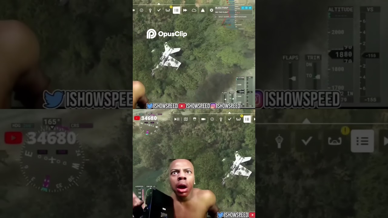 IShowSpeed's Bald Patch & Plane Crash  TikTok Reacts in Shock!