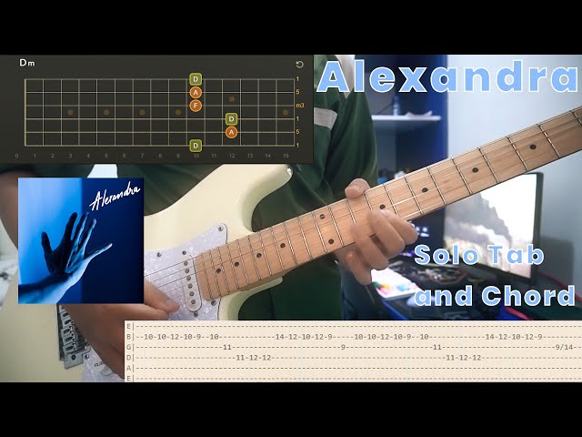 Reality Club - Alexandra Guitar Tutorial (Chord and Solo Tab) class=