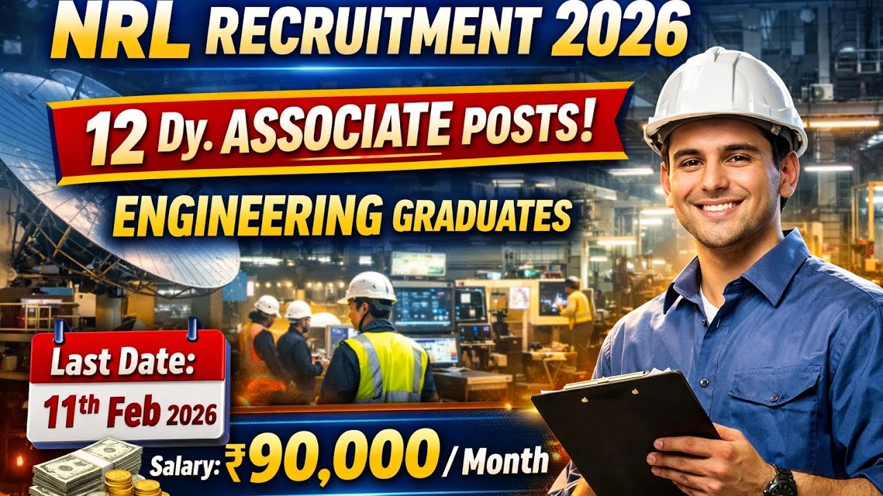 NRL Recruitment 2026 🔥 12 Engineering Posts | Salary ₹90,000/Month | Apply Now