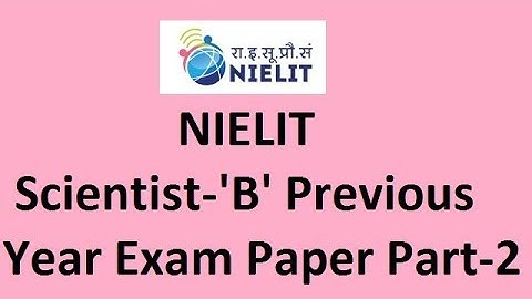 NIELIT Scientist-