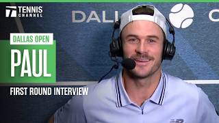 Tommy Paul on What He Learned From AO Loss to Alcaraz | 2026 Dallas