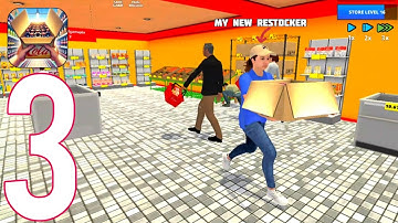 Retail supermarket simulator Gameplay walkthrough part 3 - upgraded my shop (ios android)