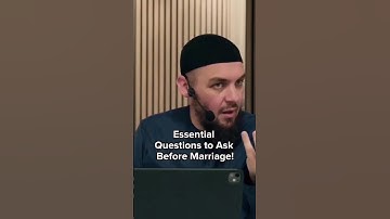 ESSENTIAL QUESTIONS TO ASK BEFORE MARRIAGE  SPEAKER 🔊: USTADH MUHAMMAD TIM HUMBLE VIDEO CREDIT: AMAU