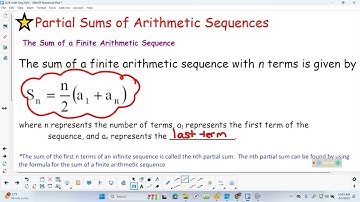 TPC 8.2B  Sums of Arithmetic Sequences