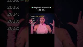 🇧🇬 Bulgaria in Eurovision: 2022-2026 | Who’s your favourite? #eurovision2026 #dara #bulgaria #esc