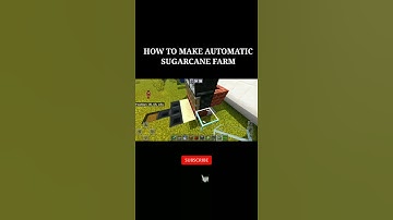 How To Make Automatic Sugarcane Farm In Minecraft ||  #shorts