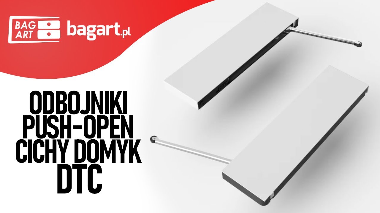 Odbojnik PUSH-OPEN CICHY DOMYK dtc - kompatybilny z zawiasami z cichym domykiem - BAGART