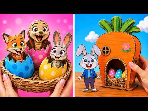 We Made Zootopia Cardboard House for Cute Animals! *DIY Fun Crafts & Cool Gadgets*