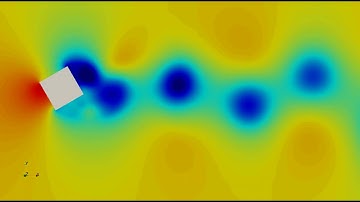 Laminar flow past an inclined square cylinder at Re=200 and angle of incidence 60°